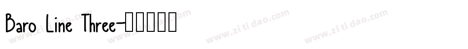 Baro Line Three字体转换